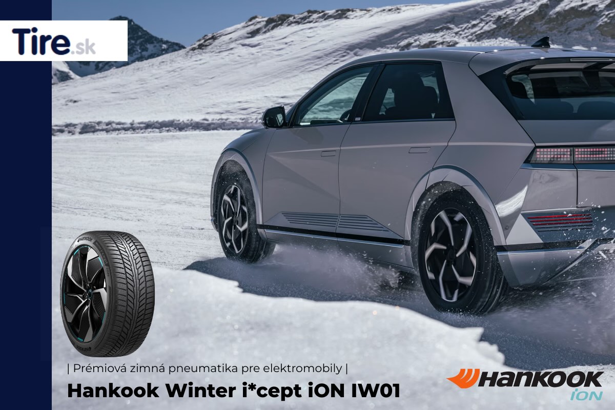 Zimná pneumatika Hankook Winter i*cept iON IW01 Zimná pneumatika Hankook Winter i*cept iON IW01 pri jazde na snehu s dôrazom na tichú jazdu a dlhší dojazd elektromobilu.